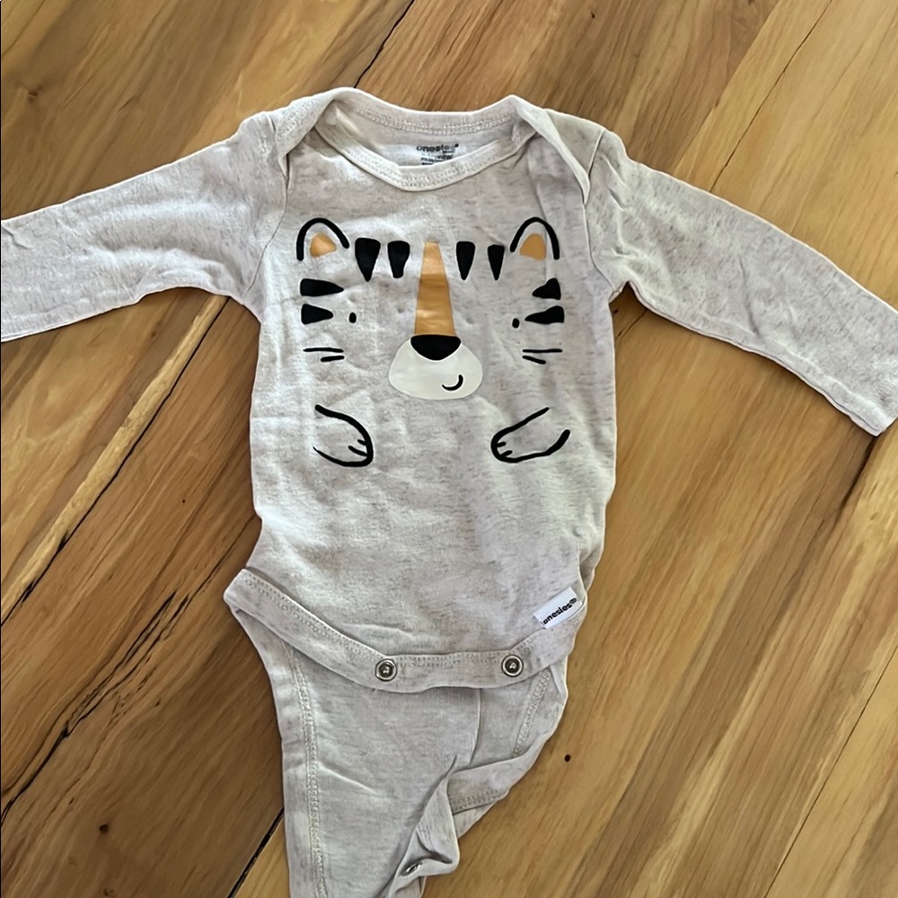 Charming Tiger Face Baby Onesie